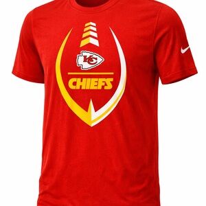 Nike Kansas City Chiefs Red Graphic T-shirt Size Large NWOT